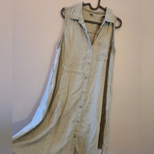 Old Navy swing shirt dress, olive green - Size Medium (tall)